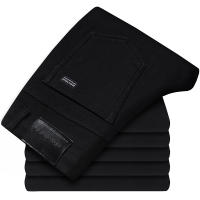 WTHINLEE Jeans Negros Para Hombre Estilo Clásico Stretch Cómodo Pantalones De Negocios Casual Ajuste Regular Trousers De Denuim - details 2