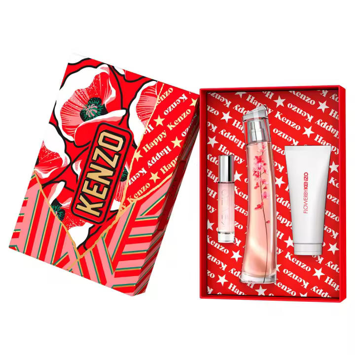 SET FLOWER IKEBANA Eau de Parfum 75ML+MINI 10 ML+BODY MILK 75ML - 1