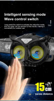 Linterna Frontal LED Recargable USB Super Brillante Impermeable Ultraligera Para Pesca Y Camping Torcha Frontal Con Inducción - details 3