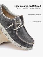 Zapatos De Lona Para Hombre Verano Mocasines Transpirables Zapatillas De Denim Zapatos De Talla Grande Confort Verano - details 8