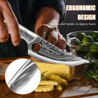 Cuchillo de cocina Damasco de 5,5 pulgadas, cuchillos de acero inoxidable 5CR15, cuchillo de carnicero para herramientas de cocina - details 2