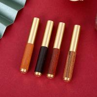Mini Pluma De Madera De Bolsillo Pluma De Tinta Metálica Para Negocios Y Escuela Suministros De Escritura Portátil Regalo Estilo De Oficina - details 15