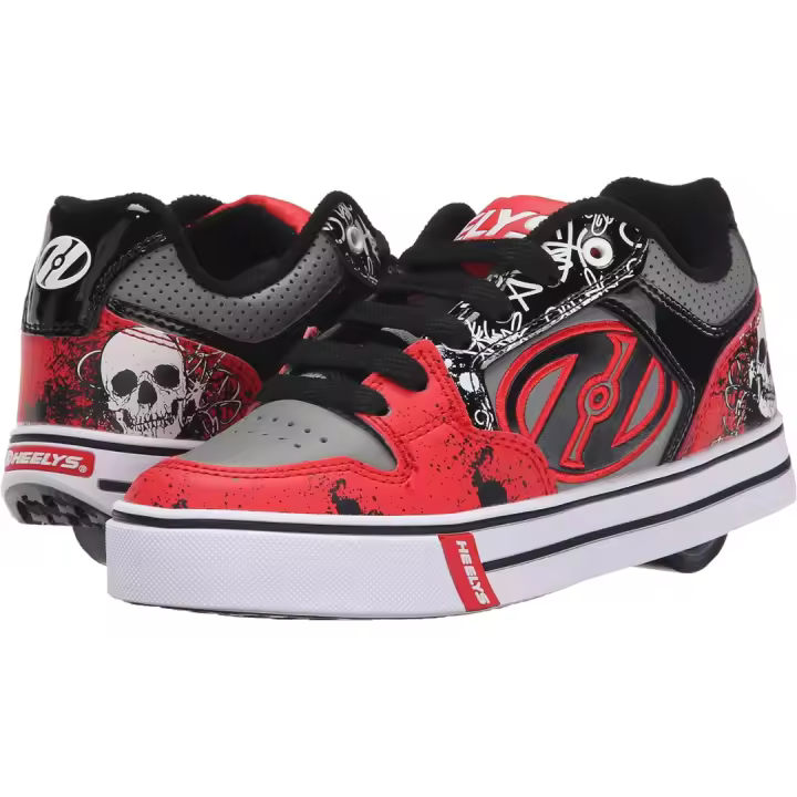 ZAPATOS CON RUEDAS HEELYS MOTION PLUS RED/BLACK/GREY/GRAPHICS - 1