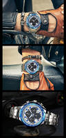 Reloj De Pulsera De Lujo Para Hombre WWOOR 2024 Marca Top Cronógrafo Dorado Grande Reloj De Pulsera De Acero Inoxidable Resistente Al Agua Y Al Choque Con Manos Luminosas Y Marcadores Arábigos - details 11