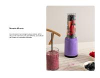 CREATE - Batidora con Vaso Portátil de 400 ml,  para zumos, batidos y smoothies - Libre de BPA y tóxicos - 230W - MOI STUDIO - details 0