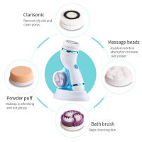 Elitzia ETAE8286B - Limpiador de poros, eliminador de puntos negros, masajeador facial, dispositivo de belleza eléctrico 4 en 1 (azul) - details 1