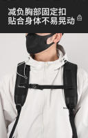 Mochila para exteriores tipo caja abierta, sencilla, transpirable, con doble hombro, gran capacidad, para hombre, con compartimento para zapatos independiente por USB. - details 10