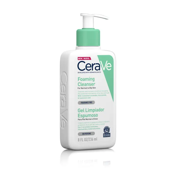 Cerave Gel Limpiador Espumoso Piel Normal - Mixta 236 ml - 1