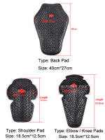 Protector De Hombro Y Codo Para Motocicleta CE Aprobado Almohadillas Universales Para Chaquetas De Motocicleta Espuma Suave Inserto De Armadura Para Pecho Y Espalda - details 4