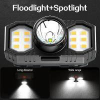 Nueva Lámpara Frontal LED COB Mini Portátil Recargable Con USB Impermeable Para Pesca Y Trabajo Al Aire Libre Lámpara Torcha Montada En La Cabeza - details 0