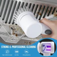 Cepillo de limpieza eléctrico multifuncional, Cepillo recargable de mano 5 en 1 para cocina y baño o fregadero, cepillo con sistema giratorio para limpieza del Hogar - - details 2