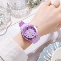 Reloj De Exámenes Para Niños Y Niñas Impermeable Imitación Deporte Y Escolar Macarón Color Caramelo Estilo Macarón Little Fresh - details 3