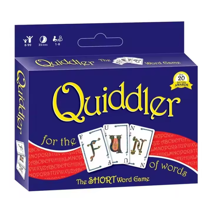 Juego De Mesa Ultimate Quiddler Y SET Caja Ideal Para Reuniones Familiares Y Fiestas Divertidas Con Amigos - 1