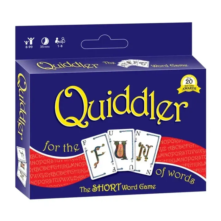 Juego De Mesa Ultimate Quiddler Y SET Caja Ideal Para Reuniones Familiares Y Fiestas Divertidas Con Amigos - 1