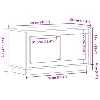 Cabinet de TV vidaXL Madera Vieja 80x35x45 cm Madera Engineered - details 7