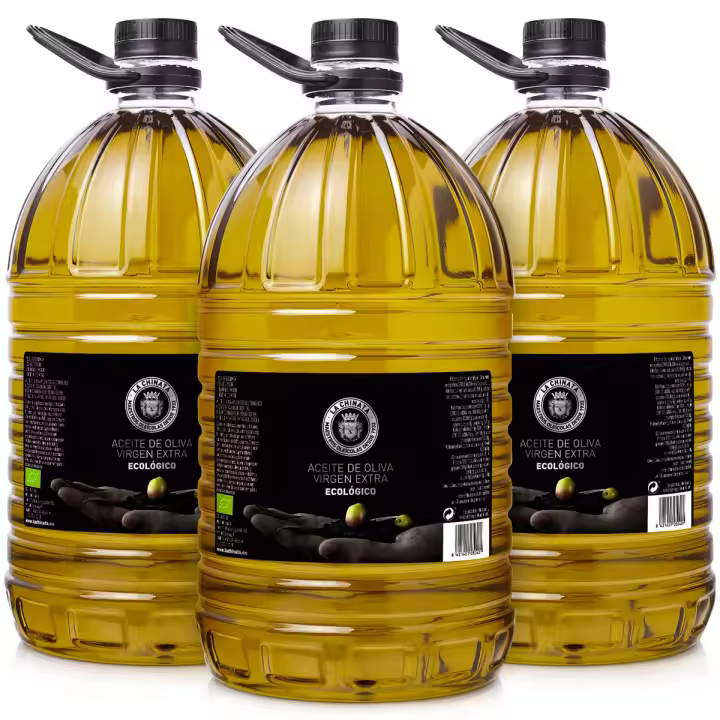 La Chinata - Pack 3 x  Aceite de Oliva Virgen Extra Ecológico (3 x Garrafa PET - 5 L) - 1