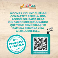 WOOMAX - Trona de juguete, de madera, 25x20x55 cm, rosa y blanca, ecológica, para muñecas 30-40 cm, muebles de juguete, +3 años - details 7