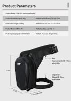 Bolsa De Pierna Para Motocicleta ESLNF Para Hombres Y Mujeres Bolsa De Cintura Casual Para Ciclismo Viajes Senderismo Escalada Outdoor - details 1