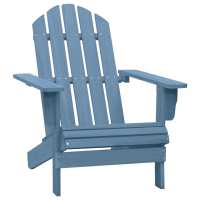 vidaXL Silla de jardín Adirondack madera maciza de abeto en color Natural/Azul/Rosa y más | cómodas modernas ergonómicas para comedor cocina salón hogar - details 1