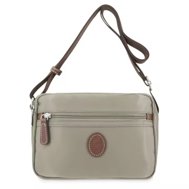 EL POTRO: BOLSO BANDOLERA DE LONA/PIEL 3708-PARIS-TAUPE El Potro - 1