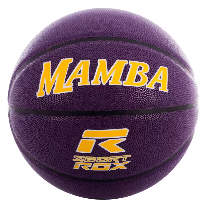 balón baloncesto cuero rox mamba color morado tamaño 6 - 1