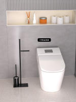 Cepillo De Inodoro Para Baño Con Caja De Algodón Mojado Y Soporte De Papel De Arroz Integrado Antihumedad Material De Hierro Y Plástico - details 14