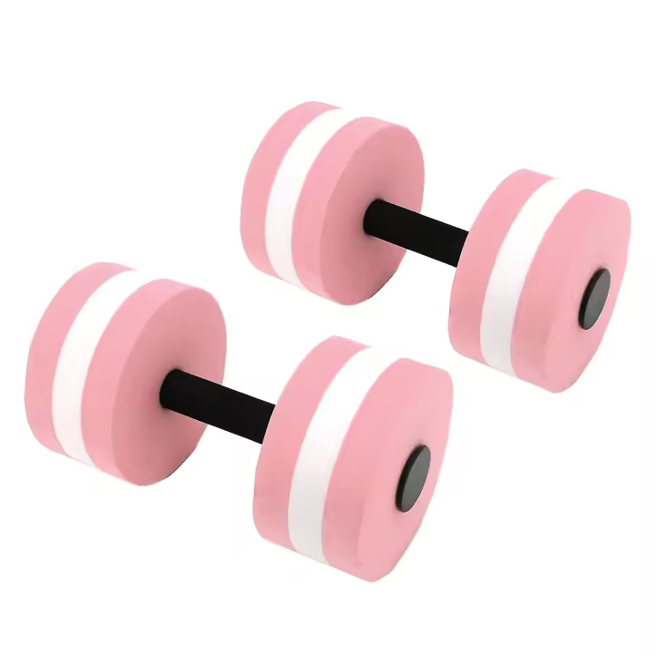 2 mancuernas flotantes de espuma EVA de Colone Rosa para hacer ejercicio en el agua, herramienta de fitness para hombres, Mujeres y niños - 1