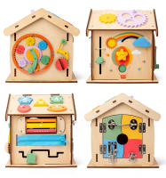 Juguete Educativo De Madera Para Niños Casa Montessori Tablero Ocupado Habilidades Motoras Finas Juego Sensorial Para Bebés - details 1