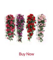 4Pcs Accesorios De Decoración Para El Hogar Hojas Silvestres Y Mariposas En Orchidáceas Silkenvas Para Decoración Del Hogar Flores Artificiales - details 1