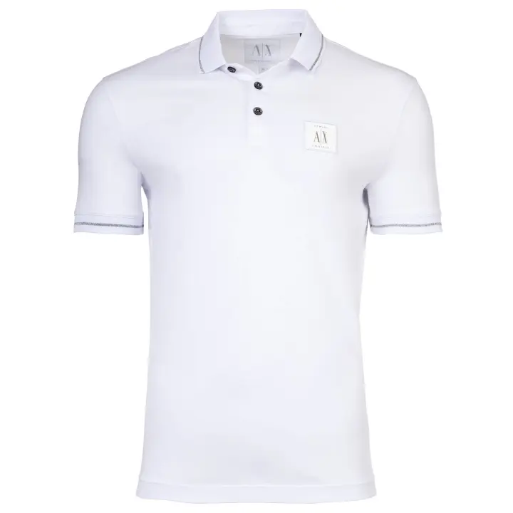 A|X ARMANI EXCHANGE polo hombre - Camiseta, unicolor, algodón - 1