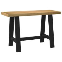 vidaXL Escritorio NOAIN patas madera maciza pino 120x50x75 cm en modelo Forma de U/Forma de A/ Forma de X | estructura resistente ideal para salón dormitorio o estudio - details 1