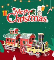 Regalos De Navidad Puzzle 3D Educativo Para Niños DIY Manualidades Educativas Juguete De Construcción Para Kindergarten - details 6