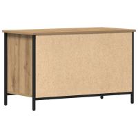 Cabinet de TV vidaXL de roble artesanal 80x40x50 cm de madera procesada y acero - details 5