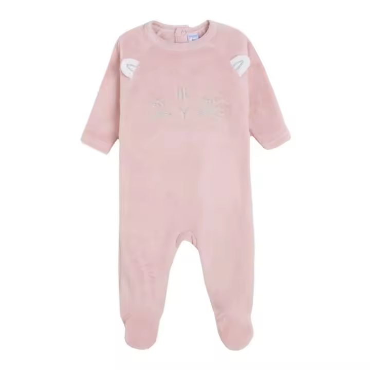Amomi Pijama Para Bebe Ropa para Dormir para Bebes Pijama de Invierno Caliente y Suave Pijama Mono de 1 pieza para Bebes talla 24 meses Rosa - 1