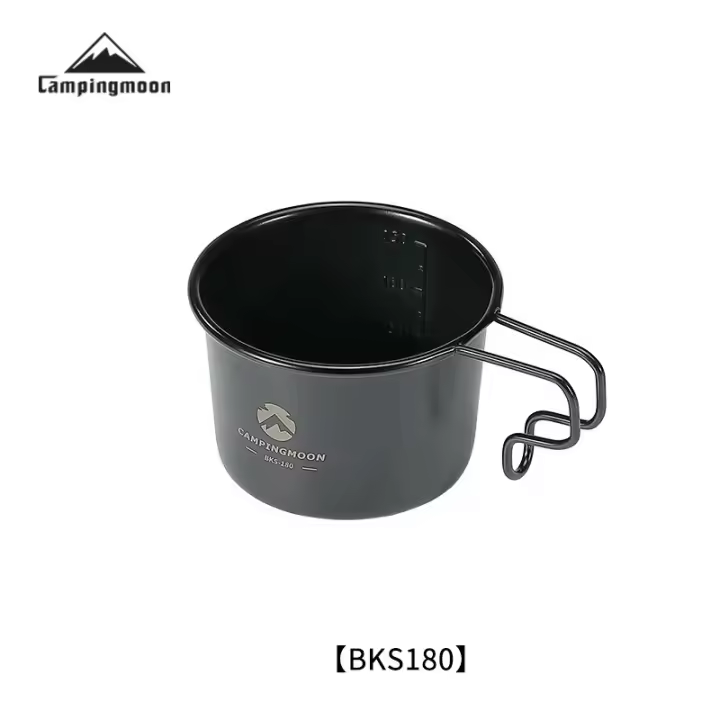 Taza De Camping De Titanio Ultraligera BKS180 Para Cocinar Y Beber Café Con Mano Herramienta De Camping Al Aire Libre Sierra Cup - 1