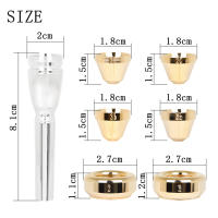 Meg Trumpet Mouthpiece Set No.7 Para Principiantes Y Profesionales Compatible Con Bach Tamaño 2C 3C 2B 3B Accesorios Musicales De Latón Dorado Y Plateado - details 1