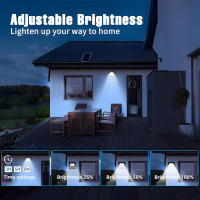 Lámpara De Inundación Solar Con Control Remoto Y Reflectivo LED Para Exterior Jardín Luz De Calle Inteligente IP67 Moderna Abs Plástico - details 8