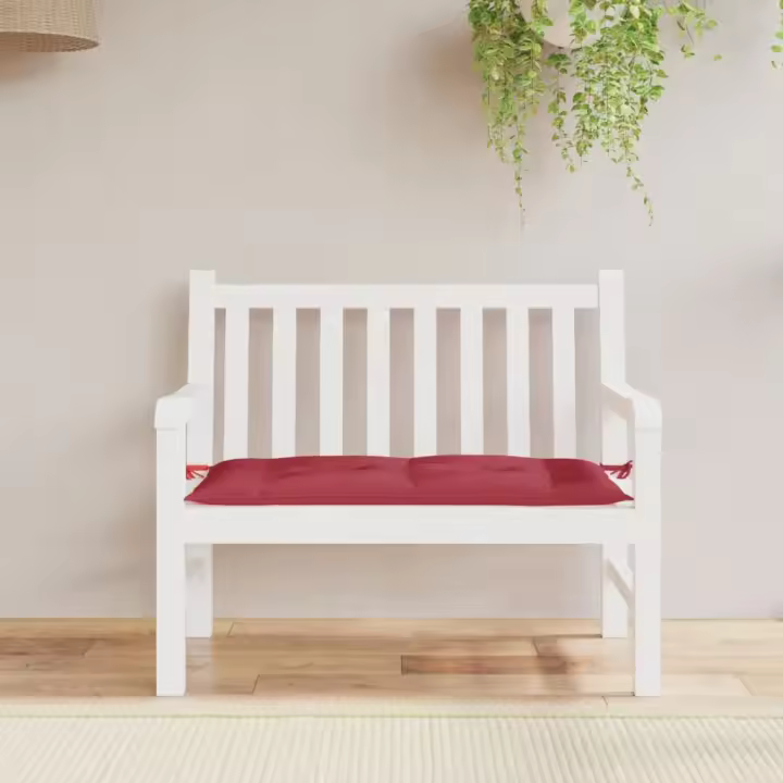 Paño de Banco de Jardín Oxford Rojo 110x50x7 cm - 1