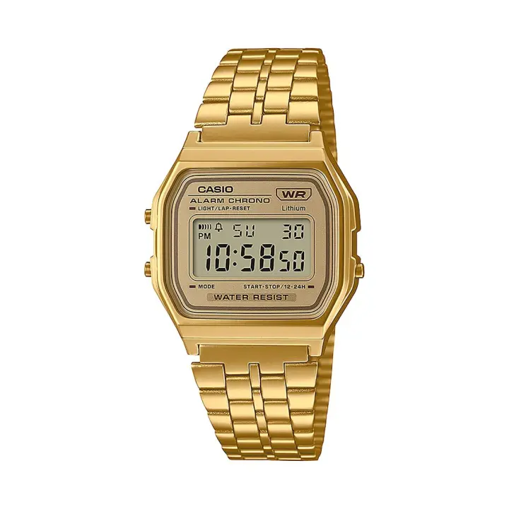Reloj Casio A158WETG-9EF Unisex Dorado Retro Vintage - Diseño Clásico con Estilo Retro para Hombres y Mujeres - 1