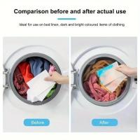 Papel Absorbedor De Color Para Lavandería Tabletas Antidesvanecimiento Para Máquina De Lavar Cechas De Color Para Ropa 40/80/120Pcs - details 5