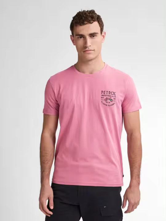 Camisetas Hombre Marcas Petrol Industries Ropa REBAJAS Y OUTLET REBAJAS Y OUTLET HOMBRE OUTLET Camisetas, polos y camisas  Camiseta Back Print Beachbay -Petrol Industries- tsr603 rosa - 1