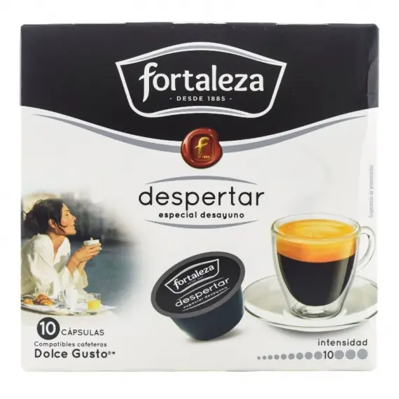 Cápsulas Dolce Gusto café Fortaleza Despertar 10 ud x 6, Total 60 cápsulas - 1