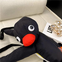 Mochila De Peluche Divertida Y Bonita De Pingüino Para Niños Mochila De Hombro Miniatura Estilo Casual Material Nylon - details 1