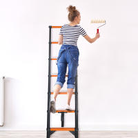 Escalera Telescópica Acero al Carbono Nyana Tools – Extensible de 2m a 4,4m – Pies Antideslizantes y Sistema de Seguridad – Certificación EN 131 - Más Estable y Segura que Aluminio – Escalera Multiusos - details 0
