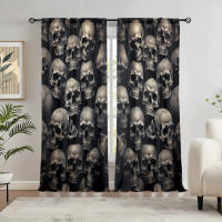 2pcs Cortina De Ojo De Búho Para Decoración Del Hogar Tratamiento De Ventana Para Dormitorio Oficina Cocina Sala De Estar Y Estudio 100% Poliéster - details 4