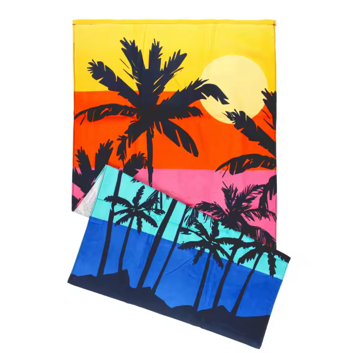 Toalla Absorción Rápida Estampado Palmeras Niño - 1