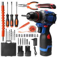 16.8V Rechargeable BrushlessElectric Drill Cordless Screwdriver Power Tools Set Household Maintenance Repair Rechargeable Lithium Battery - details 0