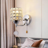 Lámpara De Pared Decorativa De Cristal Simplicidad Luz De Cristal Para Dormitorio Sala De Estar Dorado/Plata Iluminación De Cristal Para El Hogar - details 3
