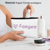 Neceser de maquillaje Mafalda y sus personajes Papel Tyvek estuches, cosméticos organizador de artículos de tocador, Bolsa de almacenamiento - details 0