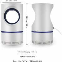 Lámpara USB para Matar Mosquitos, Mata Moscas Eléctrico UV, Silencioso y No Tóxico, Repelente de Mosquitos para Cocina, Balcón, Jardín, Tienda de Campaña, Repelente de Insectos y Animales - details 2